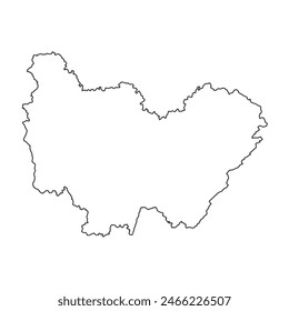 Blank map of Burgundy-Free-County province. Vector illustration