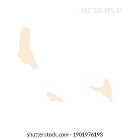Blank map of Comoros High detailed Set Sail Champagne silhouettes. White outline. Vector illustration EPS10.