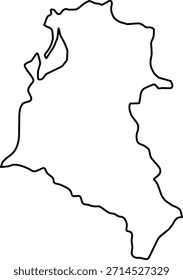 Mapa en blanco de Fier aislado sobre fondo blanco. Ilustración vectorial