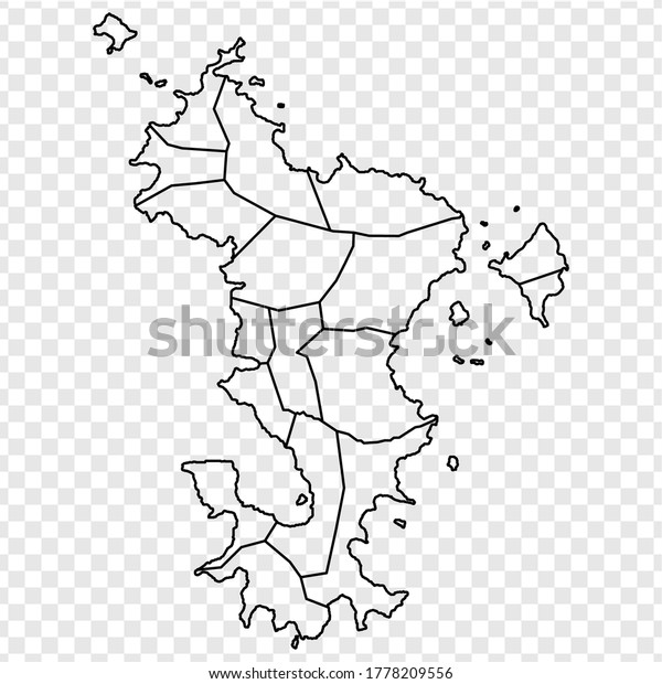 Blank Map Mayotte High Quality Map Stock Vector (Royalty Free ...