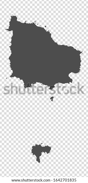 Blank map of Norfolk\
Island. High quality map Norfolk Island  with provinces on\
transparent background for your web site design, app, UI.  Oceania.\
New Zealand. EPS10.