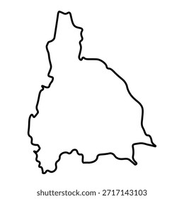 Mapa em branco de San Juan isolado no fundo branco. Ilustração vetorial