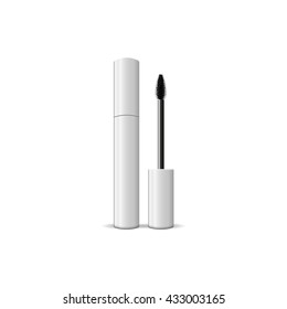 blank mascara brush. Vector illustrations