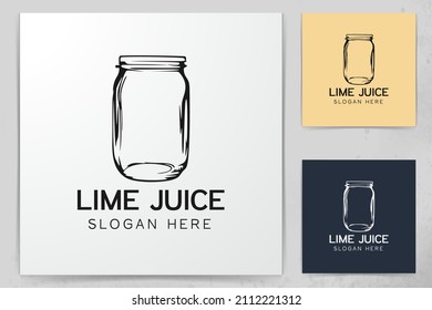 blank mason jar logo design inspiration