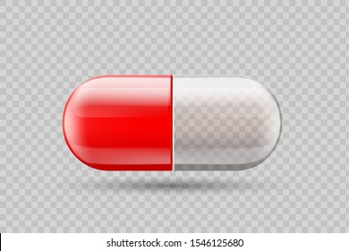 Pill Capsule 3d Realistic Mockup Template Stock Vector (Royalty Free ...