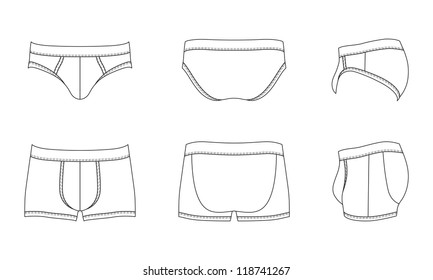 Underwear template Images, Stock Photos & Vectors | Shutterstock