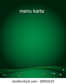 Blank. Menu or karta