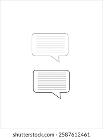 Blank message on a white background