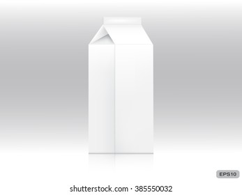 Blank milk carton