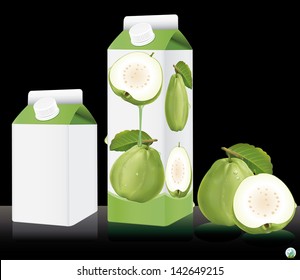 Blank milk or juice pack. Vector illuctration