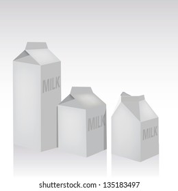 blank milk pack