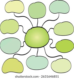 blank mind map sketch, infographics template