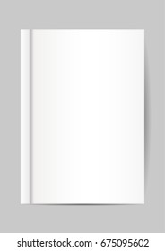 Blank Mock Up Cover Of Notebook, Brochure, Magazine, Book, Booklet.
