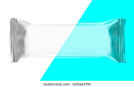 Blank mockup of flow pack. Vector illustration. It can be used in the adv, promo, package, etc. EPS10.	