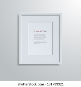 Blank Modern A4 Frame On White Stock Vector (Royalty Free) 181733321 ...