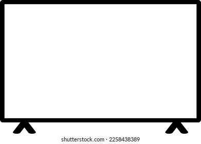 Blank modern tv screen template