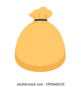 The blank money bag. Isolated Vector Illustration