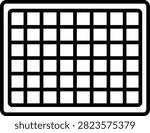 Blank Monthly Chalkboard Wall Calendar Vector Template for Office Planning and Home Organization