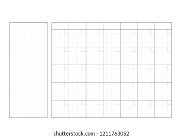 blank monthly planner grid note template stock vector royalty free 1211763052 shutterstock