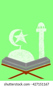 Blank Moslem Greeting background