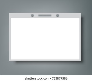 Blank Name Tags Mockup. Vector Illustration of Identity Card Badge mockup cover template