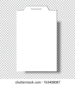 Blank Name Tags Mockup. Vector Illustration of Identity Card Badge mockup cover template