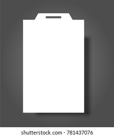 Blank Name Tags Mockup. Vector Illustration of Identity Card Badge mockup cover template