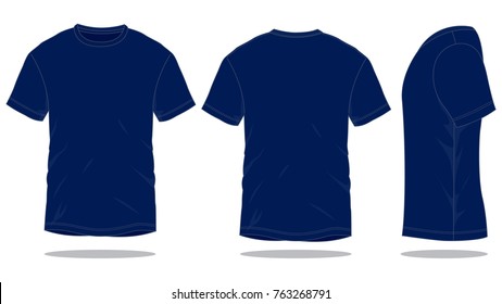 Blank T-shirt Template. Front And Back Royalty Free SVG, Cliparts