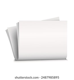 Blank for a newspaper on a white background. Vector illustration