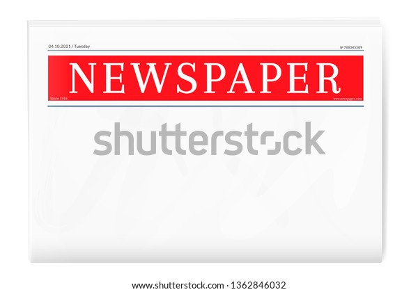 Newspaper Cover Template from image.shutterstock.com