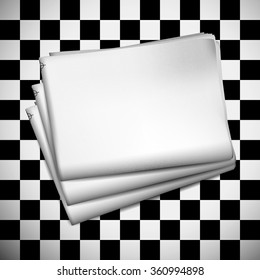 Blank newspaper. Vector illustration