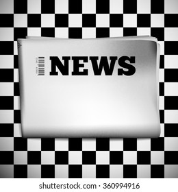 Blank newspaper. Vector illustration