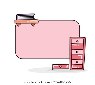 leere Notentafel mit Bibliothek und Vektorgrafik