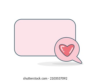 blank note board with heart message icon vector illlustration