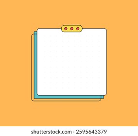 Blank Note with Dots Pattern
