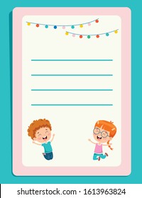 Blank Note Paper For Children Education