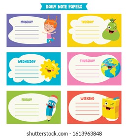Blank Note Paper For Children Education