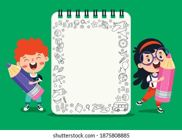 Blank Note Paper For Children Education