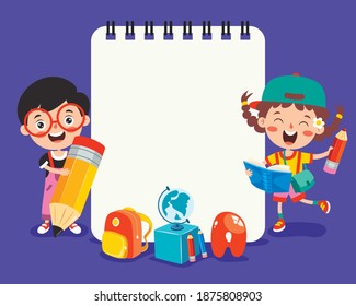 Blank Note Paper For Children Education