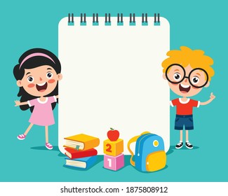 Blank Note Paper For Children Education