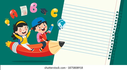 Blank Note Paper For Children Education