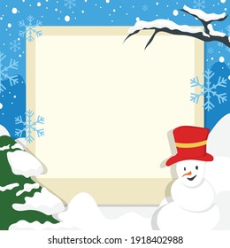 Blank Note Paper with a colorful background, ready for your message. Vector illustration.