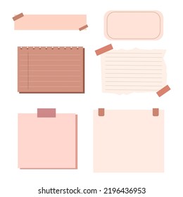 Blank note paper notebook clipart
