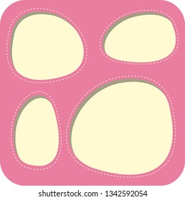 Ilustración de plantilla de nota en blanco
