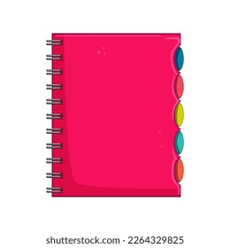 blank notebook cartoon. blank notebook sign. isolated symbol vector illustration