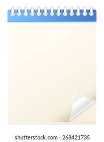 Blank Notebook Diary Vector