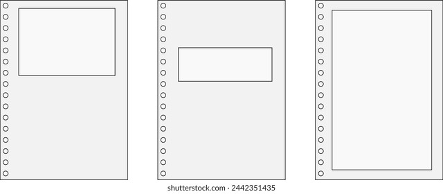 blank notebook page with empty box
