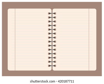 Blank notebook page with lined.