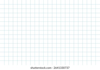 Blank notebook sheet with blue grid