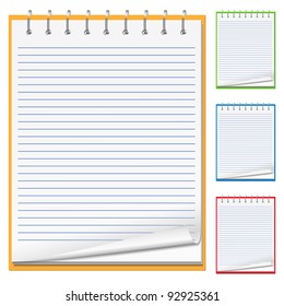 Blank Notebook, vector eps10 illustration